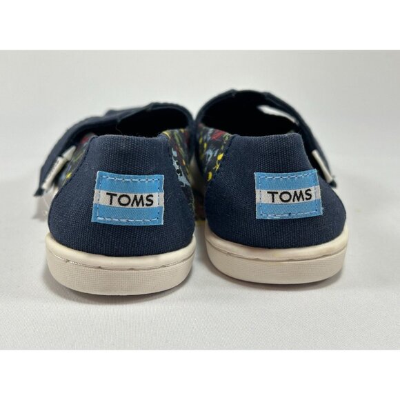 TOMS Tiny Classic Canvas Toddler 9 Navy Scorpions Style #10010694 - Picture 5 of 8